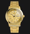 Seiko 5 Sports SNKN62K1 Automatic Gold Dial Gold Stainless Steel Strap-0