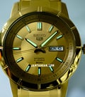 Seiko 5 Sports SNKN62K1 Automatic Gold Dial Gold Stainless Steel Strap-3