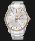 Seiko 5 Automatic SNKP12K1 Man Silver Dial Stainless Steel-0