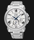 Seiko Premier SNP139P1 Kinetic Big Date Perpetual Silver Dial Stainless Steel-0