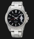 Seiko Classic SNQ131P1 Perpetual Calender Black Dial Stainless Steel Strap-0