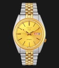 Seiko 5 SNXJ92K1 Automatic Gold Dial Two-Tone Stainless Steel-0