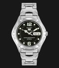 Seiko 5 Sports SNZ453K1 Automatic Black Dial Stainless Steel Strap-0