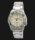 Seiko 5 Sports SNZF07 Automatic Beige Dial Stainless Steel Strap-0