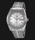 Seiko 5 SNZG51K1 World Time Automatic Silver Dial Stainless Steel Strap-0