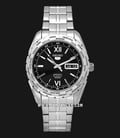 Seiko 5 SNZG61 World Time Automatic Black Dial Stainless Steel Strap-0