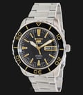 Seiko 5 Automatic SNZH57J1 Black Dial Stainless Steel Watch-0