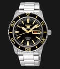 Seiko 5 Sports SNZH57K1 Automatic Black Dial Silver Stainless Steel Strap-0