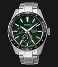 Seiko Presage SPB219J1 Sharp Edged 140Th Anniversary GMT Automatic Green Dial Stainless Steel Strap-0