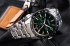 Seiko Presage SPB219J1 Sharp Edged 140Th Anniversary GMT Automatic Green Dial Stainless Steel Strap-12