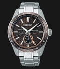 Seiko Presage SPB225J1 Sharp Edged 140Th Anniversary GMT Automatic Brown Dial Stainless Steel Strap-0