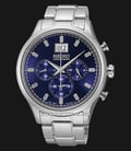 Seiko Chronograph SPC081P1 Neo Big Date Blue Dial Stainless Steel-0