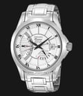 Seiko Premier SRH007P1 Kinetic Direct Drive Silver Dial Stainless Steel Strap-0