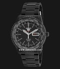 Seiko 5 Sports SRP129K1 World Time Automatic Black Dial Black Stainless Steel Strap-0