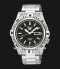 Seiko 5 Sports SRP137K1 Automatic Black Dial Stainless Steel Strap-0