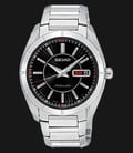 Seiko Automatic SRP175J Day and Date Black Dial Stainless Steel-0