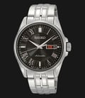 Seiko SRP183J1 Automatic Presage Stainless Steel Case Black Dial-0