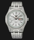 Seiko 5 Sports SRP295K1 Automatic White Patterned Dial Stainless Steel-0