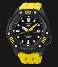 Seiko 5 Sports SRP509K1 Automatic Black Dial Yellow Rubber Strap LIMITED EDITION-0
