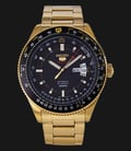Seiko 5 Sports SRP618K1 Automatic Pilot Gold Tone Stainless Steel-0