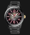Seiko 5 SRP647K1 Automatic Black Dial Black Stainless Steel-0