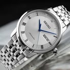 Seiko Presage SRP691J1_SRP887J1 Automatic Couple Silver Dial Stainless Steel Strap-1