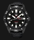 Seiko 5 Sports SRP721K1 Automatic Black Dial Black Leather Strap Limited Edition-0