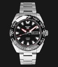 Seiko 5 Sports SRP743K1 Automatic Black Dial Stainless Steel Strap-0