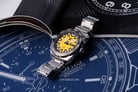 Seiko 5 Sports SRP745K1 Automatic Yellow Dial Stainless Steel Strap-5