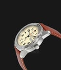Seiko 5 Automatic SRP757K1 Beige Dial Stainless Steel Case Brown Leather Strap-1