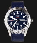 Seiko 5 Automatic SRP759K1 Blue Dial Stainless Steel Case Blue Nylon Strap-0