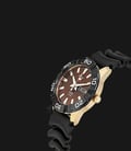 Seiko 5 Automatic SRPA58K1 Red Pattern Dial Rose-Gold Case Rubber Strap-1