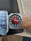 Seiko 5 Sports SRPB17K1 Automatic Turtle Red Dial Stainless Steel Strap-3