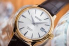 Seiko Presage SRPB44J1 Margarita Cocktail Automatic Champagne Texture Dial Brown Leather Strap-7