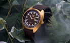 Seiko 5 Sports SRPB74K1 Turtle Automatic Brown Dial Brown Leather Strap LIMITED EDITION-1