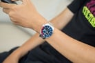 Seiko 5 Sports SRPD53K1 SKX Sports Style Pepsi Automatic Blue Dial Stainless Steel Strap-5