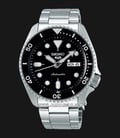 Seiko 5 Sports SRPD55K1 SKX Sports Style Automatic Black Dial Stainless Steel Strap-0