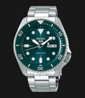 Seiko 5 Sports SRPD61K1 5KX SKX Sports Style Automatic Green Dial Stainless Steel Strap-0