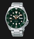 Seiko 5 Sports SRPD63K1 SKX Sports Style Automatic Green Dial Stainless Steel Strap-0