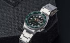 Seiko 5 Sports SRPD63K1 SKX Sports Style Automatic Green Dial Stainless Steel Strap-4