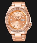 Seiko 5 Sports SRPE72K1 Street Style Rose Gold Dial Rose Gold Stainless Steel Strap-0