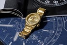 Seiko 5 Sports SRPE74K1 SKX Street Style Gold Dial Gold Stainless Steel Strap-6