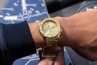 Seiko 5 Sports SRPE74K1 SKX Street Style Gold Dial Gold Stainless Steel Strap-7