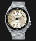 Seiko 5 Sports SRPE75K1 Suits Style Champagne Dial Stainless Steel Strap-0