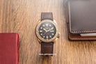 Seiko 5 Sports SRPE80K1 Specialist Style Black Dial Brown Leather and Rubber Strap-4