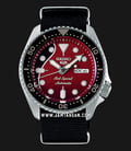 Seiko 5 Sports SRPE83K1 Brian May Limited Edition Red Dial Black Nylon Strap-0