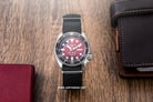 Seiko 5 Sports SRPE83K1 Brian May Limited Edition Red Dial Black Nylon Strap-3