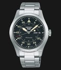 Seiko 5 Sports Flieger SRPH27K1 Field Suits Style Black Dial Stainless Steel Strap-0