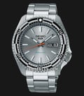 Seiko 5 Sports SRPK09K1 SKX Sports Style Rally Driver Silver Dial St. Steel Strap Special Edition-0