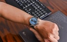 Seiko Prospex SRQ039J1 Speedtimer Mechanical Chronograph Blue Dial Black Leather Strap-8